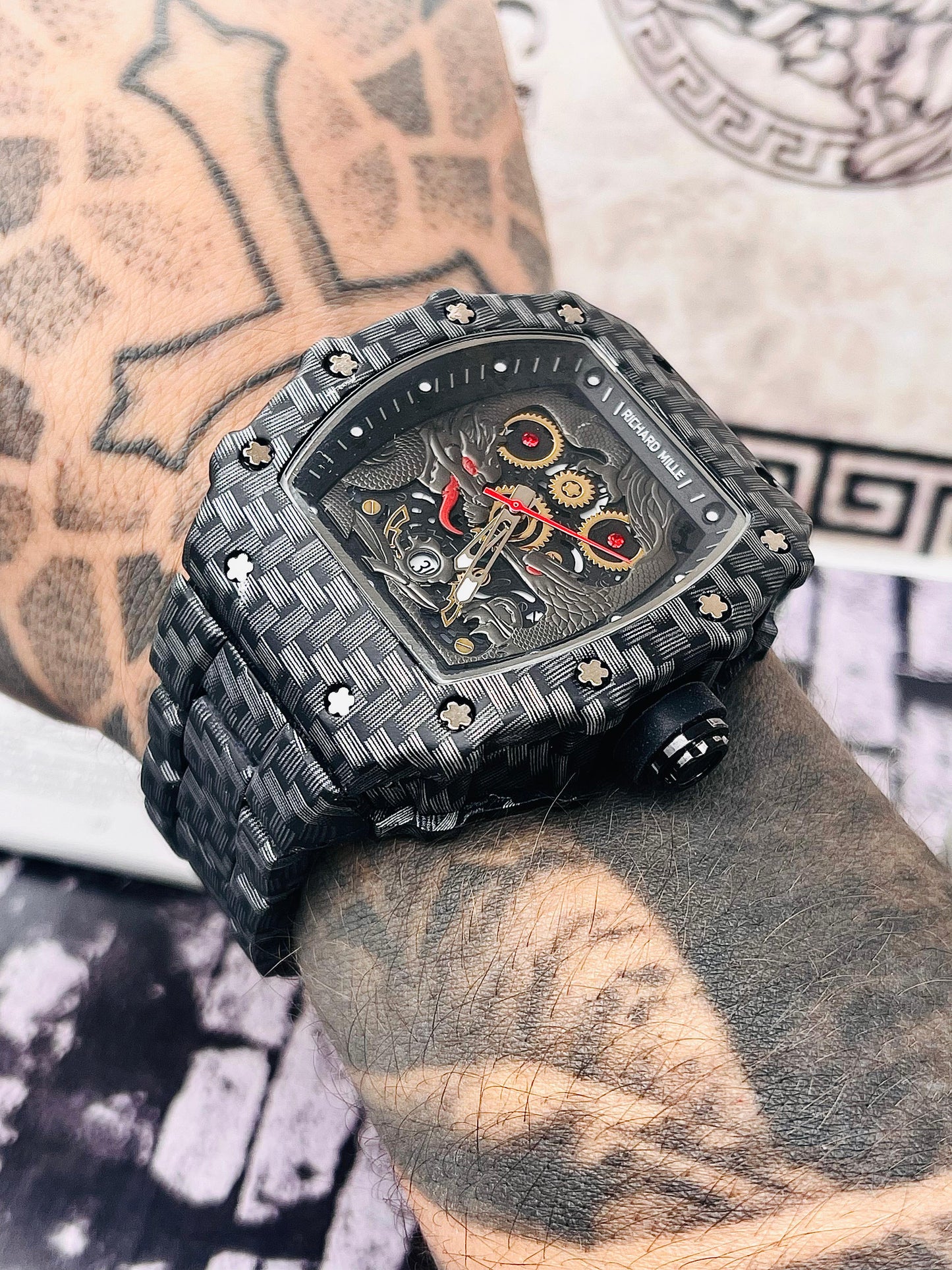 Reloj Richard Mille Metálico Dragón